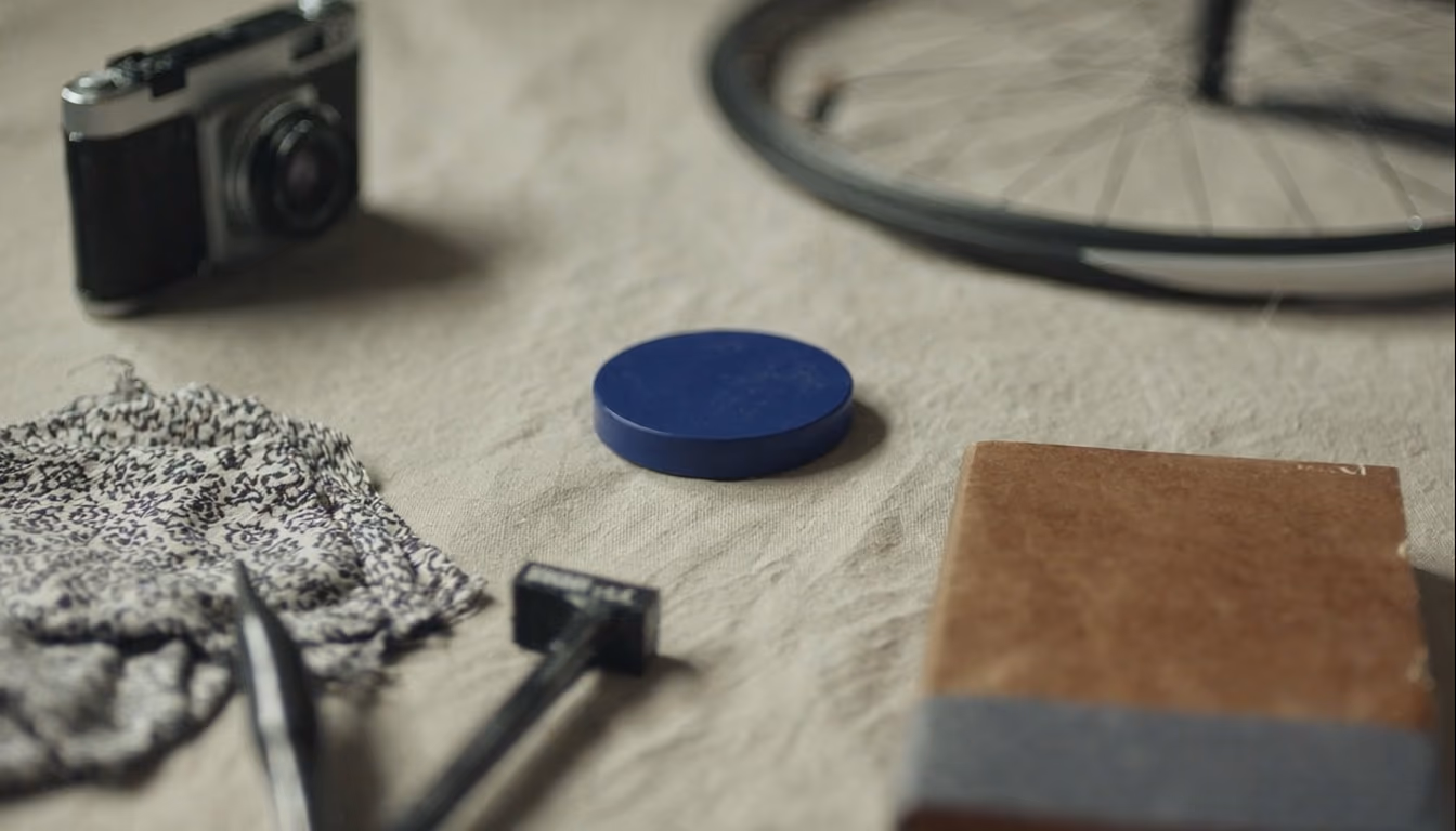 Items arranged in circular pattern symbolising circular economy